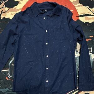 Urban Republic Navy Button-Down with White Speckle